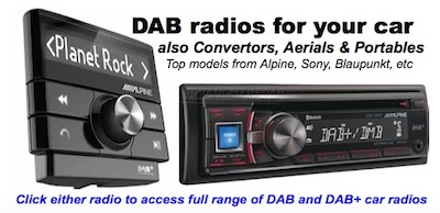 Ad for DAB car convertors