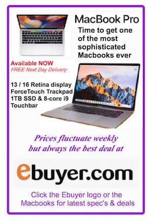 Advert for MacBook Pro