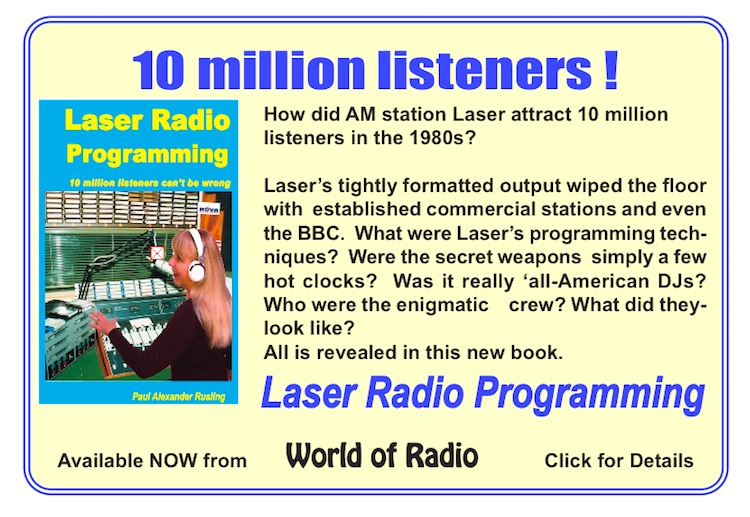 Laser radio Book advert 