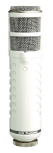 Microphone Podacaster White
