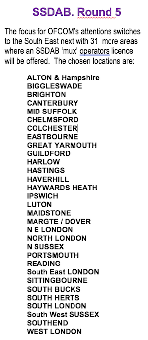 SSDAB Round 5 areas