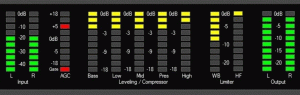 Audio Processor with LED ladders 